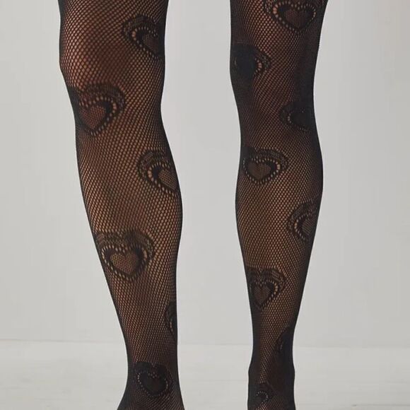 Free People Heart Knit Tights - Picture 1 of 3